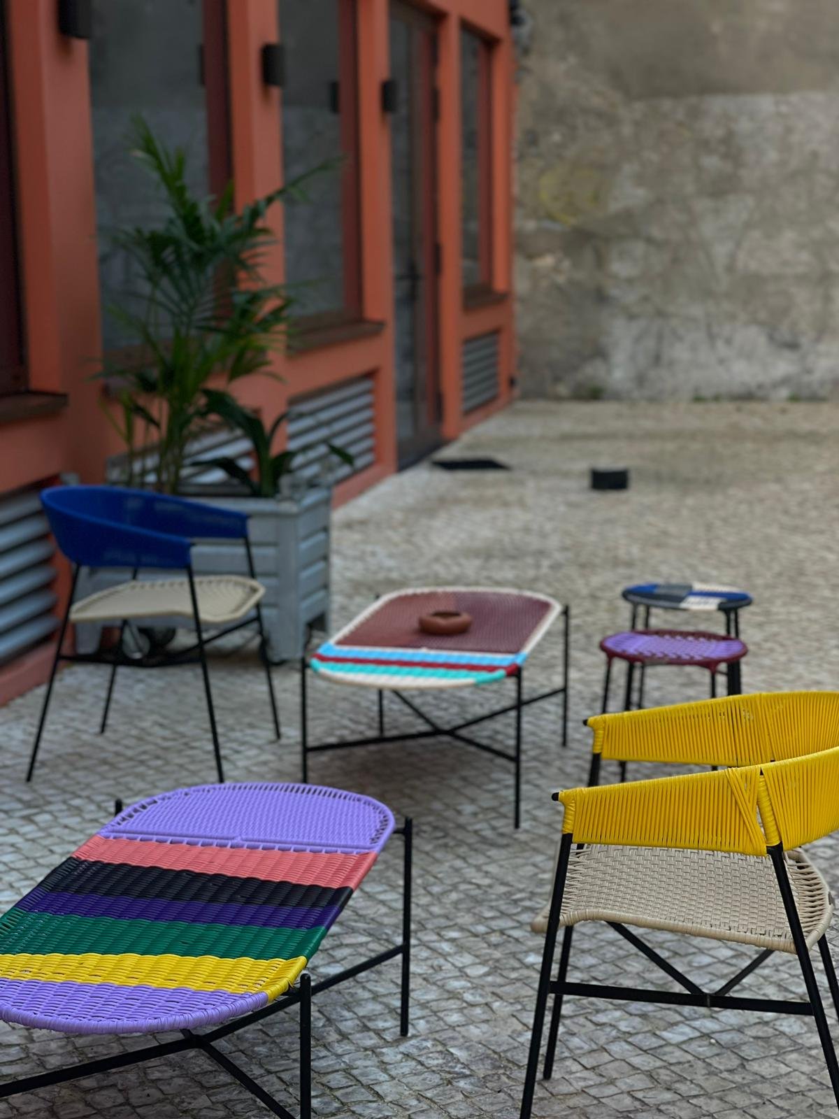 Silla Maye II y Butaco El Banco II de Tucurinca en el JAM Hotel, Lisboa